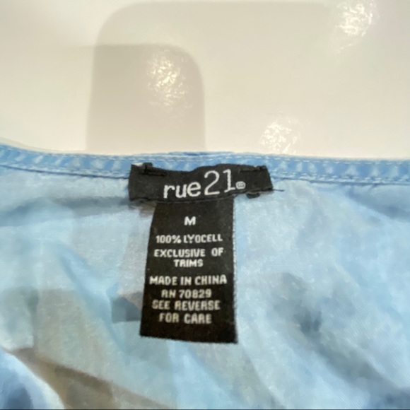 Rue 21 Jean Chambray Romper - Picture 2 of 9